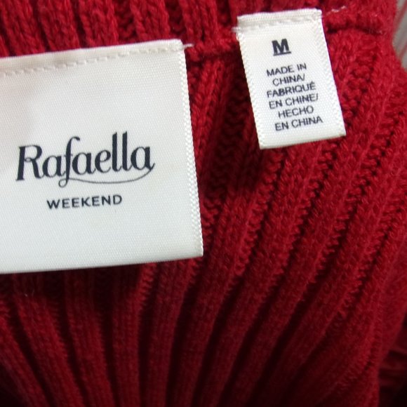 Quilted Jacket Red Size M Rafaella NWOT - Picture 5 of 5